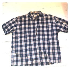 Vintage Gap zippered shirt with checkered design